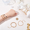 2 Sets 2 Styles Alloy Chain Bracelets & Bangles Set for Women BJEW-SP0001-34B-3