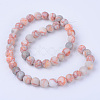 Natural Red Netstone Beads Strands X-G-Q462-8mm-14-2