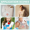 2Pcs Flower Polyester Brooches JEWB-ME0001-12-5