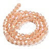 Opaque Solid Color Electroplate Glass Beads Strands X1-GLAA-F029-P4mm-A06-2