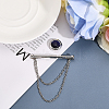 1Pc Brass Hanging Chains Collar Pins Tie Clips DIY-CA0005-89P-4