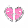 Alloy Enamel Split Pendant ENAM-S130-25E-2