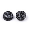 Natural Snowflake Obsidian Cabochons G-N326-59B-3