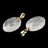 Natural Quartz Crystal Pendants G-E603-03G-05-4