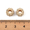 Brass Micro Pave Cubic Zirconia Beads KK-K374-20G-3
