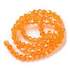 Transparent Electroplate Glass Beads Strands GLAA-F029-2mm-C23-2