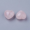 Natural Rose Quartz Heart Love Stones DJEW-P009-02D-2