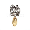 Antique Silver Plated Alloy Pendants PALLOY-L225-Q01-AS-1