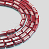 Opaque Glass Beads Strands EGLA-E008-3x6mm-09-3
