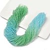Transparent Painted Glass Beads Strands X1-DGLA-A034-T2mm-A16-1