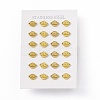 PVD Vacuum Plating 304 Stainless Steel Planet with Star Stud Earrings for Women EJEW-P212-13G-3