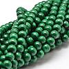 Grade A Natural Malachite Bead Strands G-O143-10-8mm-1