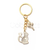 Cute Enamel Cat Pendant Keychain KEYC-JKC00420-3