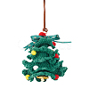 Crochet Christmas Tree Hanging Pendant Decorations HJEW-WH0007-14-1