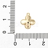Brass Pave Clear Cubic Zirconia Charms KK-V016-20G-3