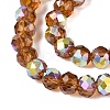 AB Color Plated Transparent Glass Rondelle Beads Strands EGLA-T029-4mm-10I-3