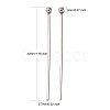 Tarnish Resistant 304 Stainless Steel Ball Head Pins STAS-K146-045-30x0.7mm-5