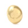 Oval Brass Finger Rings for Women RJEW-A046-05G-2