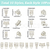 100Pcs Alloy Cord Ends Kits DIY-SC0029-58S-2
