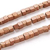 Natural Wood Lace Stone Beads Strands G-F631-K07-1