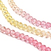 Transparent Painted Glass Beads Strands X1-DGLA-A034-T3mm-A07-4
