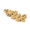 Mother's Day PVD Vacuum Plating 304 Stainless Steel  Beads STAS-C035-01G-3