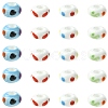 20Pcs 4 Colors Handmade Printed Porcelain European Beads PORC-CJ0001-31-1