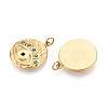 304 Stainless Steel Pave Rhinestone Pendants STAS-T069-72-2