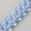 Transparent Glass Beads Strands GLAA-WH0030-32C-02-1