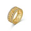Leaf 925 Sterling Silver Micro Pave Cubic Zirconia Finger Rings for Women RJEW-F180-08G-2