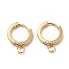 201 Stainless Steel Huggie Hoop Earrings Findings STAS-A167-01F-G-1