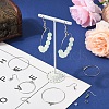 20Pcs 2 Styles 304 Stainless Steel Pendants STAS-YW0003-07-4