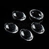 (Old Sku: GGLA-G010)Transparent Oval Glass Cabochons GGLA-R022-14x10-5