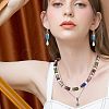 5 Strands 5 Colors Half Electroplate Glass Beads EGLA-NB0001-18-5