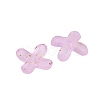 Metal Enlaced Acrylic Bead Caps OACR-G044-01D-2