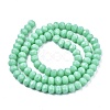 Opaque Solid Color Glass Beads Strands EGLA-A034-P10mm-D14-2