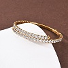 304 Stainless Steel Micro Pave Cubic Zirconia Open Cuff Bangles for Women BJEW-K293-04B-G-3