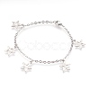 Tarnish Resistant 304 Stainless Steel Charm Bracelets BJEW-G596-13P-1