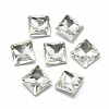 Pointed Back Glass Rhinestone Cabochons RGLA-T027-10x10mm-01-1