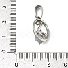 304 Stainless Steel Rhinestone Pendants STAS-A140-05A-P-3