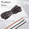 3Pcs 3 Colors Flat PU Leather Cord OCOR-CL0001-15B-2
