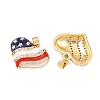 Brass Micro Pave Cubic Zirconia Pendants KK-C248-11A-G-2