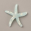 Starfish Translucent Resin Cabochons RESI-WH0028-16D-1