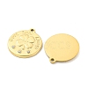 PVD Vacuum Plating 304 Stainless Steel Pendants STAS-L278-029G-2