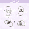 10Pcs Brass Ear Nuts KK-UN0004-78P-3