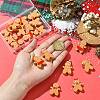 18Pcs 6 Styles Christmas Opaque Resin Cabochons RESI-CJ0004-73-4