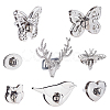8 Sets 8 Styles Zinc Alloy Bag Twist Lock Accessories FIND-PH0002-23P-1