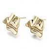 Brass Stud Earring Findings KK-N232-116-NF-1