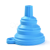 Portable Foldable Silicone Funnel Hopper AJEW-WH0104-40E-1