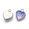 304 Stainless Steel Pendants STAS-F184-B01-2